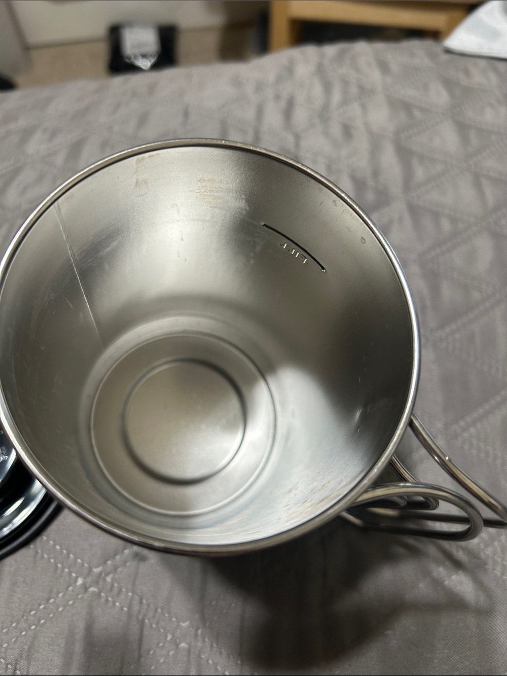 Stanley Stainless Travel Mug with Black Lid and Silver Body coffee - Picture 9 of 10